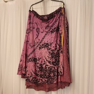 Kariza Adjustable Silk Wrap Skirt